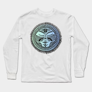 Tribal face mask graphic Long Sleeve T-Shirt